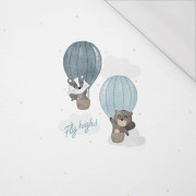 FLY HIGH / blue - PANEL (60cm x 50cm) SINGLE JERSEY