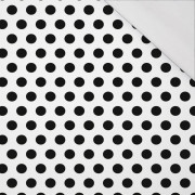 BIG DOTS / white - single jersey with elastane 