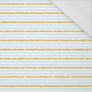 LIGHT BLUE STRIPES / GLITTER (PUMPKIN GARDEN) - single jersey with elastane 