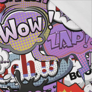 COMIC BOOK (purple - red) - single jersey with elastane 