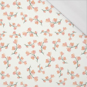 PINK FLOWERS PAT. 4 / white - single jersey with elastane 