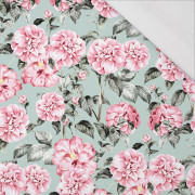PINK PEONIES pat. 1 - single jersey with elastane 