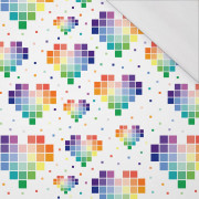 HEARTS (PIXELS) - single jersey with elastane 