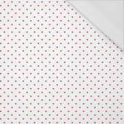HEARTS pat. 2 / white (VALENTINE'S MIX) - single jersey with elastane 