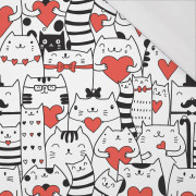 CATS IN LOVE / white - single jersey with elastane 