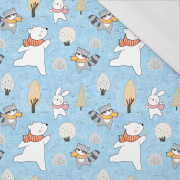 WINTER PARTY PAT. 1 (WINTER FUN) / ACID WASH LIGHT BLUE - single jersey with elastane 