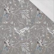 WINTER OWLS / grey (WINTER IN PARK) - single jersey 