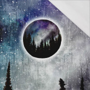 THE NORTHERN LIGHTS (GALAXY) - SINGLE JERSEY PANORAMIC PANEL (60cm x 155cm)