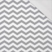 ZIGZAGS / grey - single jersey with elastane 