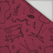 CONTOUR SEWING / viva magenta - quick-drying woven fabric