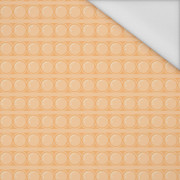 BUBBLED / peach - Waterproof woven fabric