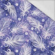 WHITE FEATHERS (Very Peri) - Waterproof woven fabric