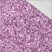 PURPLE GLITTER (DRAGONFLIES AND DANDELIONS) - Waterproof woven fabric