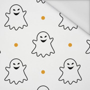 HALLOWEEN CONTOUR GHOSTS / white - Waterproof woven fabric