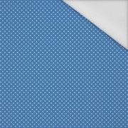 LIGHT BLUE DOTS / BLUE (PUMPKIN GARDEN) - Waterproof woven fabric