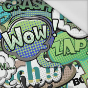 COMIC BOOK (green - blue) - Waterproof woven fabric