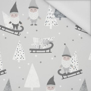 SLEDDING DWARFS (FOREST DWARFS) / GREY - Waterproof woven fabric