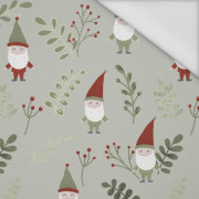 DWARFS AND FERN (FOREST DWARFS) /LIGHT KHAKI - Waterproof woven fabric