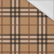CHECK PAT. 13 / coffee - Waterproof woven fabric