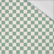 MINT CHECK - Waterproof woven fabric
