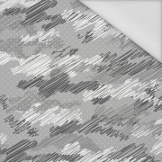CAMOUFLAGE - scribble / grey - Waterproof woven fabric