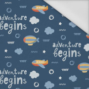 PLANES (ADVENTURE BEGINS) / dark blue (ADVENTURE BEGINS) - Waterproof woven fabric