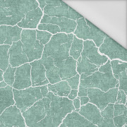 SCORCHED EARTH (white) / ACID WASH (modern mint) - Waterproof woven fabric