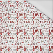 ME + YOU LOVE (CHECK AND ROSES) - Waterproof woven fabric