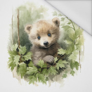 WATERCOLOR LITTLE BEAR - panel (75cm x 80cm) Waterproof woven fabric