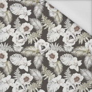 WHITE FLOWERS PAT. 2 - Waterproof woven fabric