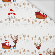 SANTA’S CARRIAGE / white - Waterproof woven fabric