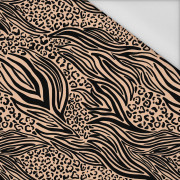 ANIMALS MIX / BEIGE - Waterproof woven fabric