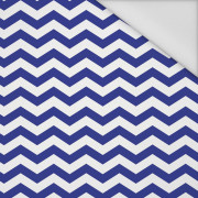 ZIGZAGS / blue - Waterproof woven fabric