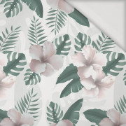 HIBISCUS Pat. 2 / white - Viscose jersey