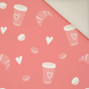 Paris Breakfast ( J'adore Paris) / peach- Upholstery velour 