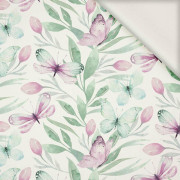 BUTTERFLIES MIX PAT.1 (WATER-COLOR BUTTERFLIES) - Viscose jersey