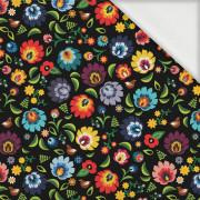 MINI LOWICZ FOLKLORE / black - looped knit fabric with elastane