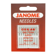 Stretch and knit fabric needles JANOME 10 pcs set - mix 75-90