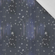 120CM WINTER SKY / navy (ENCHANTED WINTER) - Cotton woven fabric