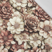 FLOWERS WZ.3/ Mocha Mousse  - Cotton woven fabric