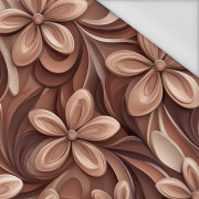 FLOWERS WZ.4/ Mocha Mousse  - Waterproof woven fabric