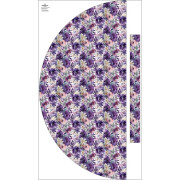 Skirt panel "MAXI" - Viscose jersey/ Flowers pat.51