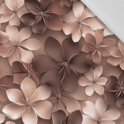 FLOWERS WZ.5/ Mocha Mousse  - Cotton woven fabric