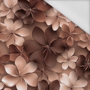 FLOWERS WZ.5/ Mocha Mousse  - Waterproof woven fabric