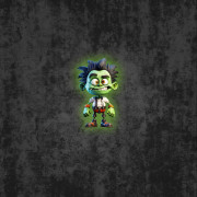 FRANKENSTEIN cute halloween wz.7- panel (60cm x 50cm) tkanina wodoodporna