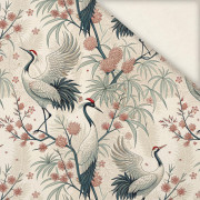 Japanese Garden wz.1 (birds) - Linen 100%