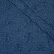 BLANKET (STARS) / jeans S - thin knitted panel