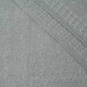 BLANKET SOFT(SMALL DOTS) / grey S - thin knitted panel