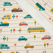 50cm COLORFUL CARS - looped knit SP250