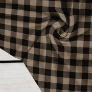 CHECK VICHY - MELANGE BEIGE - Crepe